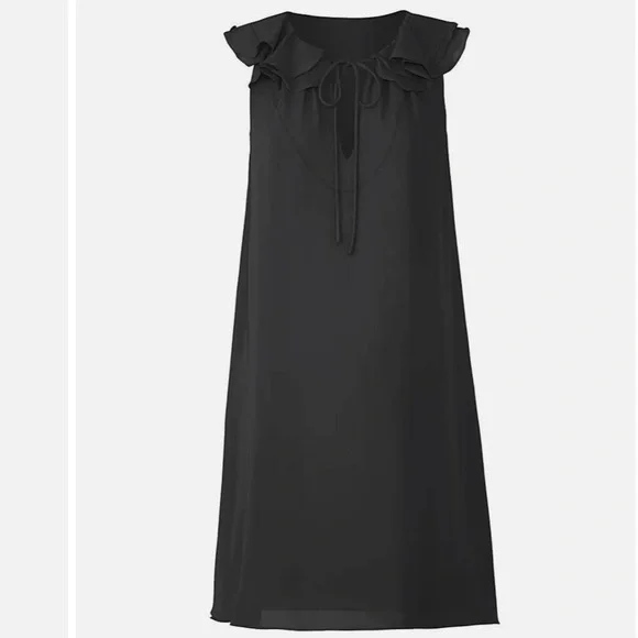 Amanda Uprichard Maternity Crepe Shift Dress - Size S - Picture 2 of 8